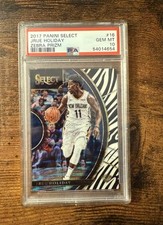 Używany, 2017-18 Panini Select Jrue Holiday Zebra Prizm Parallel SP Graded PSA 10 Pop 3 na sprzedaż  Wysyłka do Poland