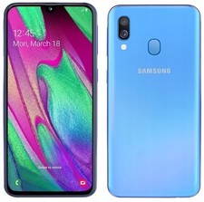 Samsung Galaxy A40 4/64GB LTE A405FN/DS niebieski bez simlocka | stan: dobry na sprzedaż Samsung Galaxy A40 4/64GB LTE A405FN/DS niebieski bez simlocka | stan: dobry na sprzedaż  PL