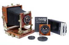 Câmera Zone VI mogno 4X5 com lentes Schneider 150mm + 210mm + suportes + filme, usado comprar usado  Enviando para Brazil