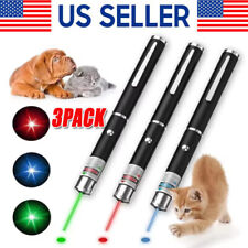 3 pacotes de caneta ponteiro laser 900 milhas verde azul luz vermelha feixe visível lazer comprar usado  Enviando para Brazil