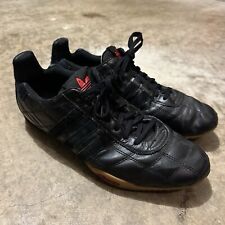 Sapatos masculinos raros vintage Adidas Goodyear Toscana tamanho 10.5 couro preto leitura comprar usado  Enviando para Brazil