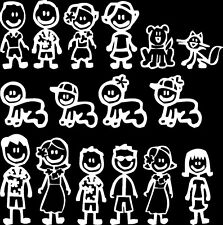 Conjunto De 16 Stick Família grupo B Vinyl Decal Adesivo Parede janela do carro, usado comprar usado  Enviando para Brazil