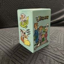 Dispensador de copo vintage Jetsons & Flintstones banheiro Dixie Hanna-Barbera 1990, usado comprar usado  Enviando para Brazil