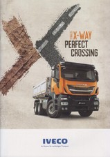 IVECO STRALIS X-WAY 2018 CONSTRUCTION TRUCKS BROCHURE PROSPEKT FOLDER, używany na sprzedaż  PL