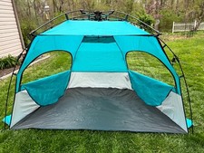 Barraca de praia abrigo rápido velocidade leve azul ao ar livre configurada em segundos comprar usado  Enviando para Brazil