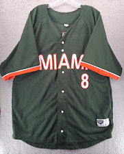 Camiseta Milwaukee Brewers Ryan Braun Adulto 2XL Verde #8 Miami Hurricanes Moxie comprar usado  Enviando para Brazil