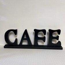 Usado, Placa de café preta decoração de pé livre para café bar balcão mesa cozinha jantar comprar usado  Enviando para Brazil