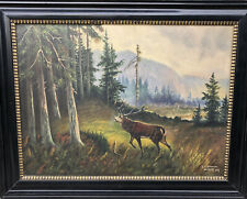 ölbild leinwand hirsch gebraucht kaufen  Frankfurt am Main
