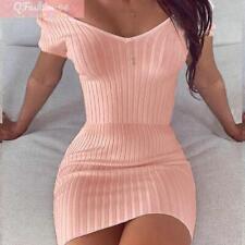 Vestido Bodycon Feminino Sexy Saias Fora do Ombro Slim Clubwear Festa Mini Vestidos comprar usado  Enviando para Brazil