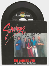 Disco de Vinil Survivor REAL ASSINADO Seach Is Over 7" JSA Eye Of Tiger Jimi Jamison comprar usado  Enviando para Brazil