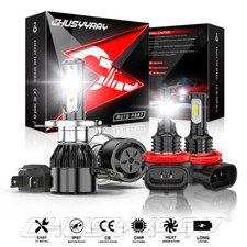 Kit de lâmpadas de faróis de LED luz de neblina Hi-Lo para Nissan Versa 2007-2018 H4+H11 comprar usado  Enviando para Brazil