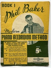 Livro de folhas de música Phil Baker método acordeão piano moderno livro 1 comprar usado  Enviando para Brazil