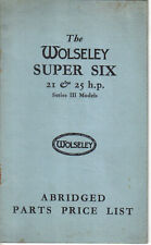 Wolseley super six for sale  BATLEY