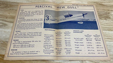 Folha de dados original da Aero Engineering nº. Gaivota 37 Percival Mew comprar usado  Enviando para Brazil