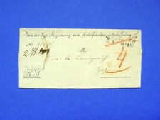 Bayern: Vorphila-Minibrief 1844, Stpl. WÜRZBURG -> HOFHEIM - Teils gedruckt!  J1 comprar usado  Enviando para Brazil