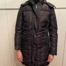 Piumino lungo marrone usato  Milano