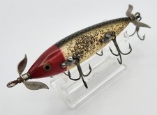 Antigo Heddon 150 Dowagiac Minnow – Acabamento em favo de mel salpicado de cabeça vermelha – 5 ganchos comprar usado  Enviando para Brazil