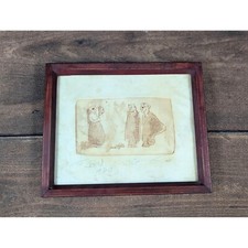 Signed framed etching for sale  Halethorpe