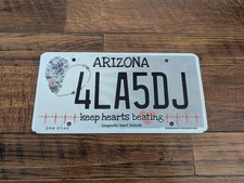 Placa de licença personalizada RARA 2021 Arizona Keep Hearts Beating 4LA5DJ Speciality  comprar usado  Enviando para Brazil