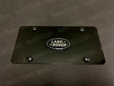 1 peça placa de licença 3D acabamento preto logotipo LR emblema alumínio frente preta + tampas de parafuso comprar usado  Enviando para Brazil