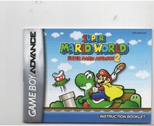Super Mario World Advance 2 GBA MANUAL SOMENTE Autêntico SEM RASTREAMENTO comprar usado  Enviando para Brazil