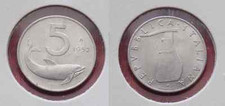 Lire 1952 delfino usato  Montione