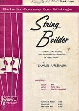Belwin Course for Strings Series String Builder for Viola Book Three 3 Book comprar usado  Enviando para Brazil