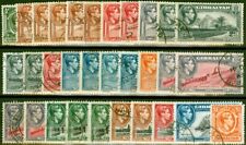 Gibraltar 1938-51 Conjunto Estendido de 31 SG121-131 CV Usado Fino £ 260, usado comprar usado  Enviando para Brazil