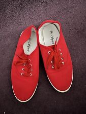 Red canvas shoes for sale  CATERHAM