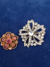Two vintage diamante for sale  EXMOUTH