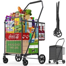 Folding shopping cart for sale  Brentwood