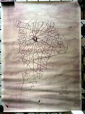 Vintage stampa cartina usato  Gioia del Colle