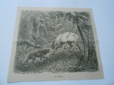 Gravure 1879 ferme d'occasion  La Verpillière