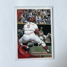 2010 Topps Photo Image Legend Short Print Variation EUA-330 Johnny Bench SP Reds comprar usado  Enviando para Brazil