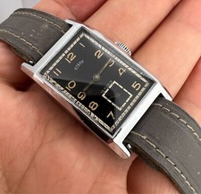 Usado, RELÓGIO TANQUE VINTAGE OTERO RETANGULAR MASCULINO MILITAR ALEMANHA CAL 22 MOSTRADOR PRETO comprar usado  Enviando para Brazil