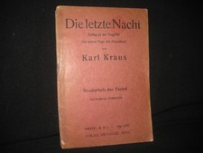 Karl kraus letzte gebraucht kaufen Karl kraus letzte gebraucht kaufen  Berlin