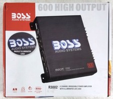 Usado, Amplificador de áudio veicular BOSS Audio Systems Riot Series - 600 alta saída, 2 canais comprar usado  Enviando para Brazil