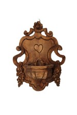 Acquasantiera legno fatta usato  Firenze