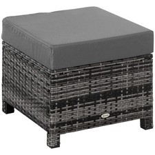 Rattan footstool ottoman for sale  GREENFORD