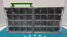 Brinquedo Armazenamento Minecraft Mini Figura Estojo de Colecionador Cubo Cinza Suporte Transporte 2014, usado comprar usado  Enviando para Brazil