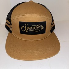 Chapéu SnapBack Squatters Cerveja Artesanal Marca Discreta Malha Caminhoneiro Bronzeado e Preto comprar usado  Enviando para Brazil