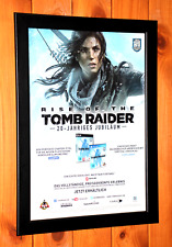 Rise of the Tomb Raider PS4 Xbox 360 pequeno pôster promocional raro / página de anúncio emoldurada. comprar usado  Enviando para Brazil