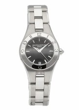 Relógio feminino Baume & Mercier Linea aço inoxidável mostrador preto 27 mm M0A10010 comprar usado  Enviando para Brazil