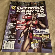 EGM #70 maio 1995 jogos eletrônicos mensais - Ogre Battle Knuckles Chaotix Gex comprar usado  Enviando para Brazil