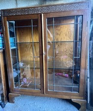 Wooden display cabinet for sale Wooden display cabinet for sale  LLANGOLLEN
