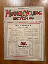 July 1916 motorcycling for sale  Buxton