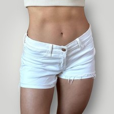 Abercrombie & Fitch Feminino 6 Cintura Baixa Curto Desgastado Branco Elástico Preppy Verão comprar usado Abercrombie & Fitch Feminino 6 Cintura Baixa Curto Desgastado Branco Elástico Preppy Verão comprar usado  Enviando para Brazil