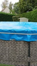 Bâche ronde piscine d'occasion  Bruyères-et-Montbérault