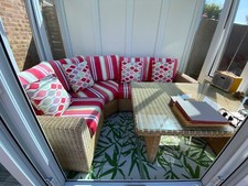 Cane corner suite for sale  OAKHAM