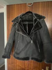 Topshop shearling coat for sale  DUDLEY